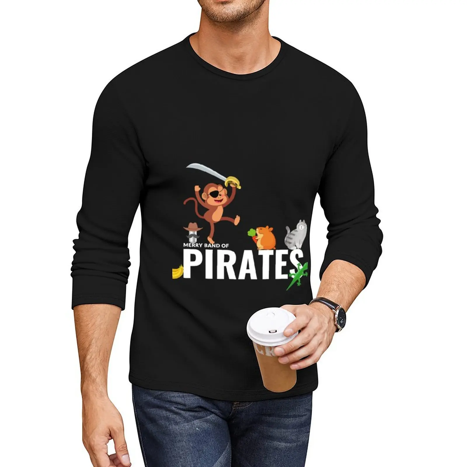 Merry Band Of Pirates Expeditionary Force Skippy Long T-Shirt aesthetic clothes oversized t shirts Men's t shirts