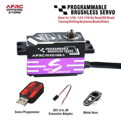 AFRC-D3519HB-S Purple Programmable HV Brushless Low Profile Servo For YOKOMO HSP 1/18,1/10, Drift RC Car DIY Assembly Upgrading