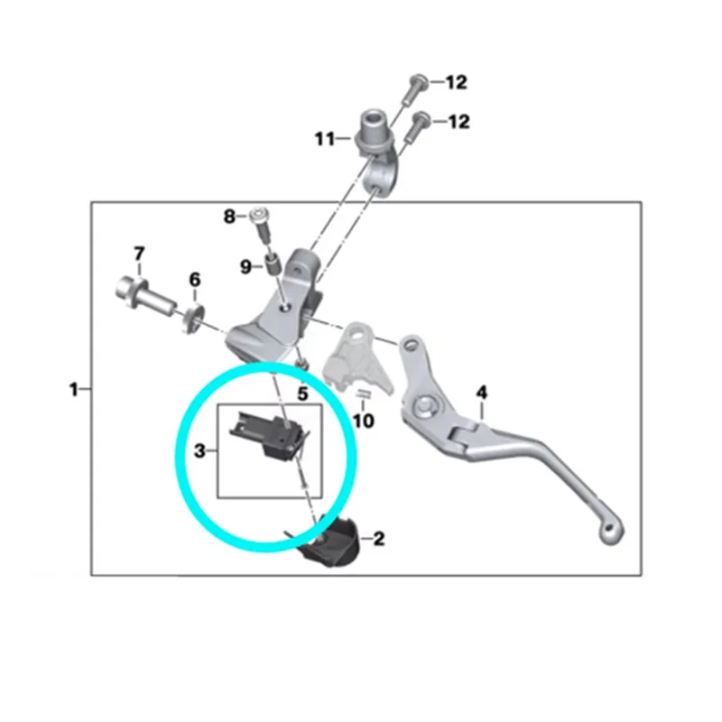 A51K-Clutch التحكم Microswitch Microswitch لسيارات BMW S1000RR دراجة نارية مخلب التحكم Microswitch
