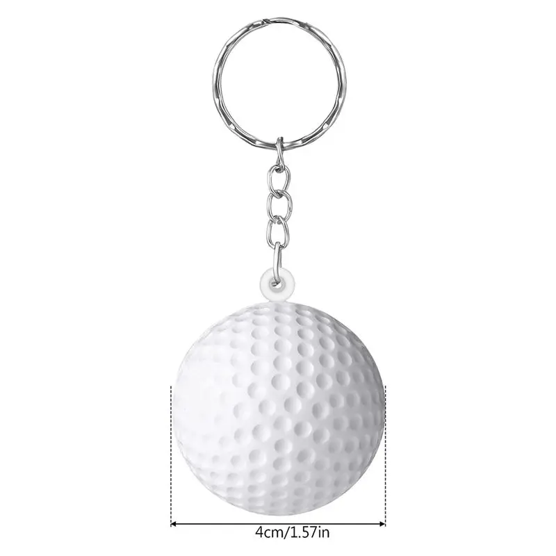 40 Pack Golf Ball Keychains For Party Favors,Golf Ball Stress Ball,School Carnival Reward,Sports Centerpiece Decorations image 6