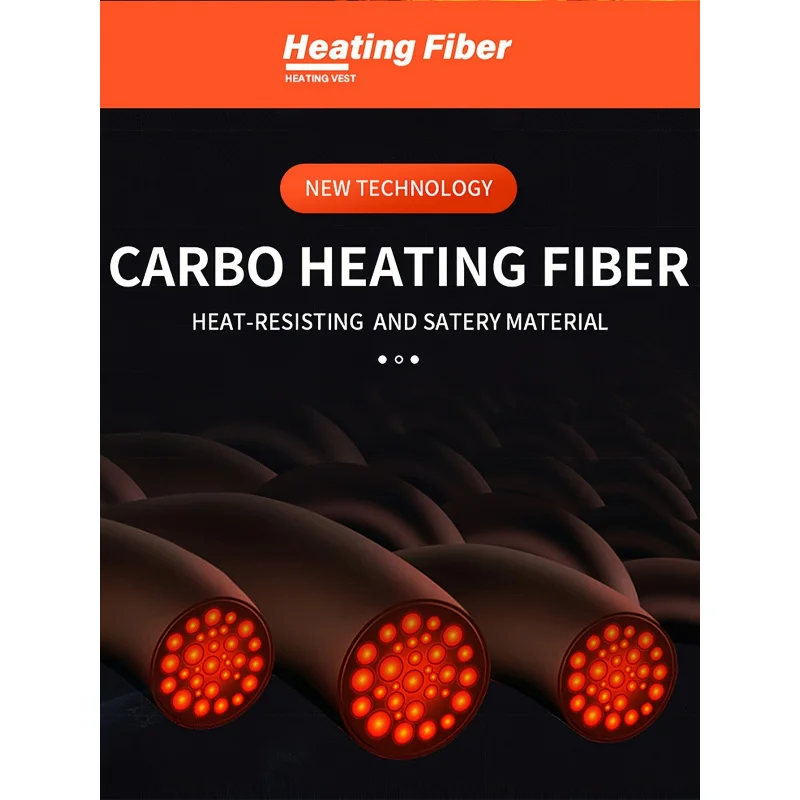 Giacca riscaldata elettrica da uomo, Isolamento termico ad alta efficienza, Tessuto non elastico, Adatto per lavoratori all'aperto