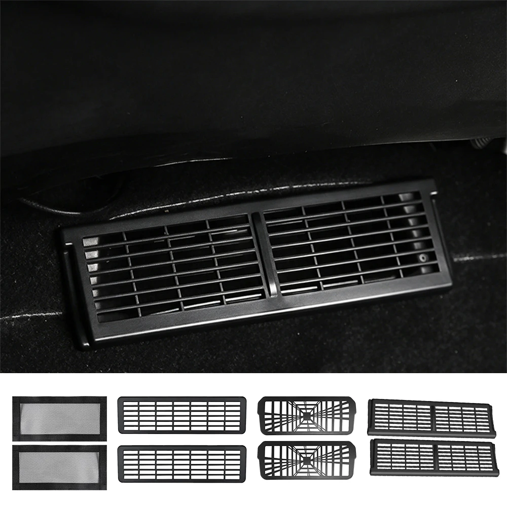 Backseat Air Vent Cover For Tesla MY 2021-2024 Model 3 Highland Model YL Model Y Juniper Air Outlet Protector Grille Accessories