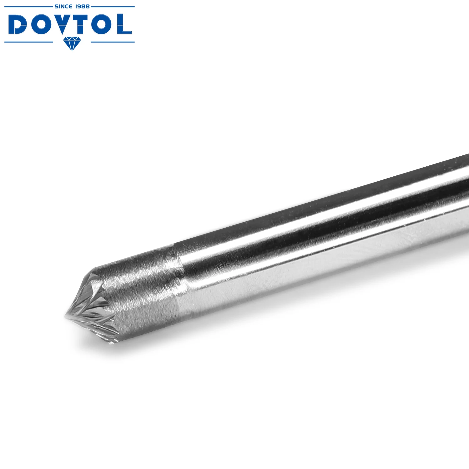 SK-1 Tungsten Carbide Burr Rotary File 90 Degree Angle Shape Double Cut with 1/4''Shank for Die Grinder Drill Bit