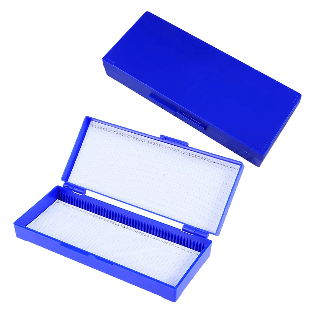 

2 Pcs Organizers Microscope Storage Case High Quality Reusable Slides Boxes
