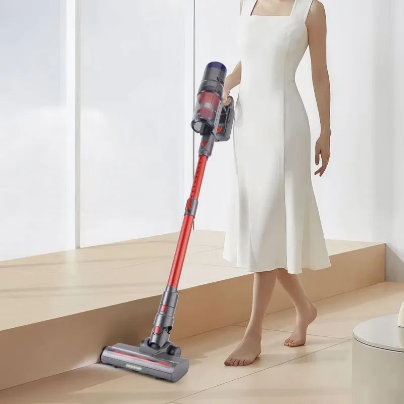 مكنسة كهربائية محمولة باليد IDEACH 38kPa مع شاشة تعمل باللمس مكنسة كهربائية 3 أوضاع طاقة مكنسة كهربائية منزلية قابلة لإعادة الشحن