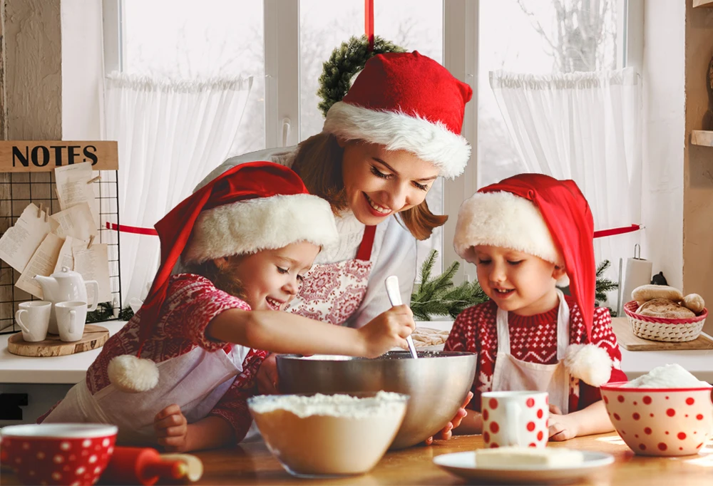 Arrière-plan de photographie de noël W-7731, arrière-plan de cuisine, décor de cabine Photo intérieure, accessoires de Studio Photo de Portrait de nouveau-né