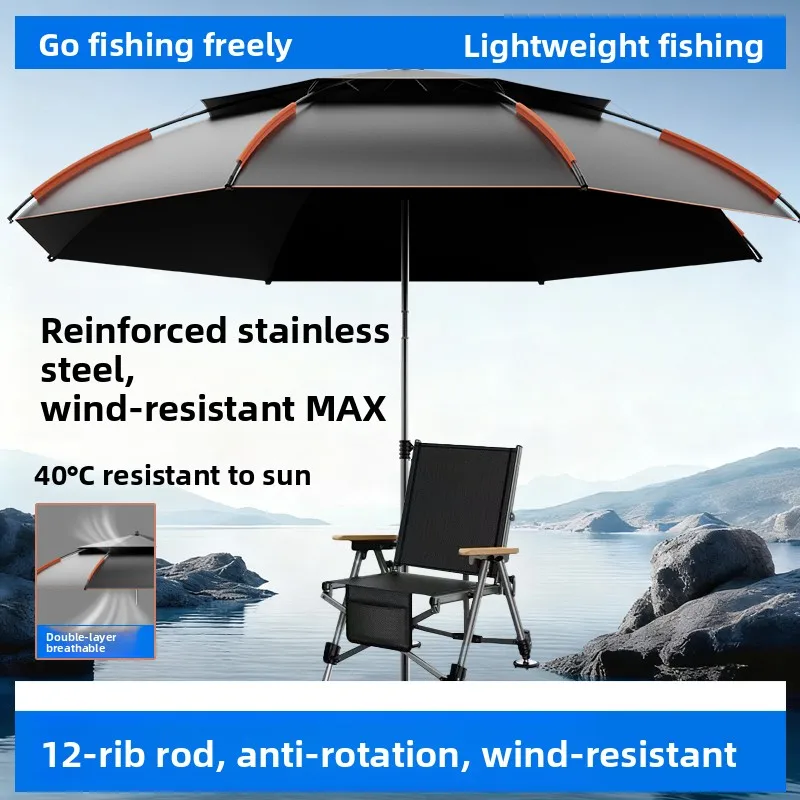 

Новый рыболовный зонт 2026 года: водонепроницаемый, для улицы, с черным клеевым покрытием, специальный дизайн, для рыбалки, кемпинга и путешествий