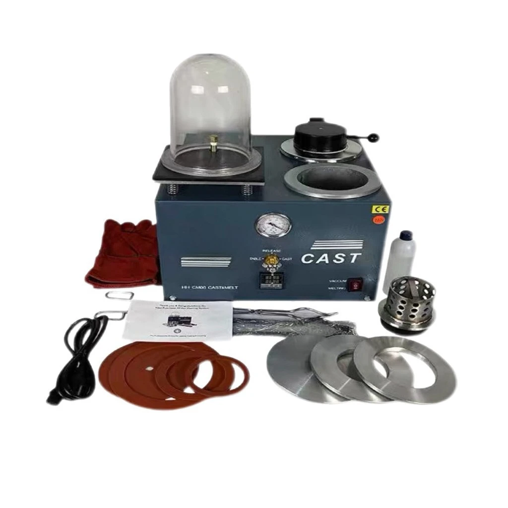 Gold smelting and casting machine, supporting dual mode of liquid and semi-solid forming of gold after beneficiation