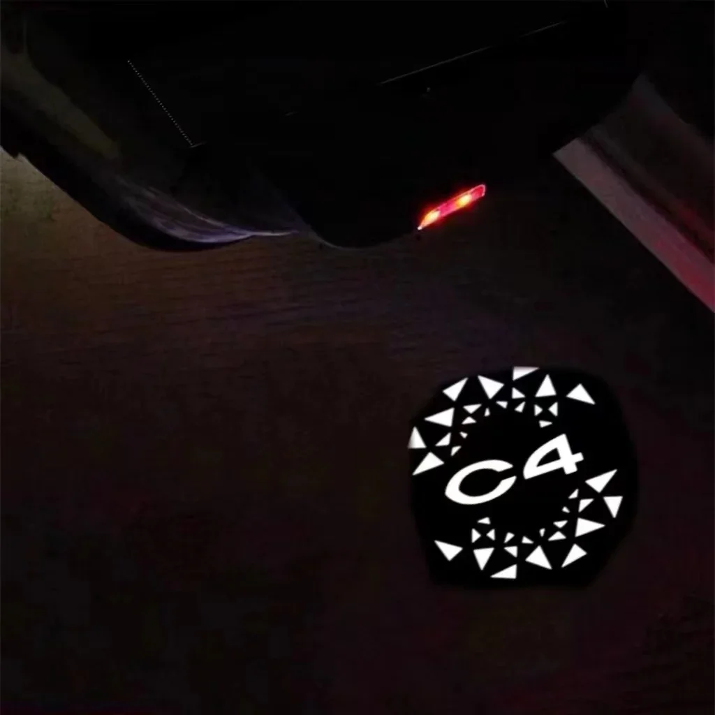 

Led Car Door Welcome Light Laser Projector Logo Ghost Shadow Lamps for Citroen C4 2004-2024 C4L 2006-2015 C4 Picasso 2006-2024