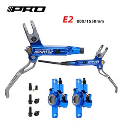 IIIPRO E2 800/1550mm Bicycle Hydraulic Disc Brake Front Rear 2 Piston Oil Pressure Color Green MTB DH AM Electric Bike Brake