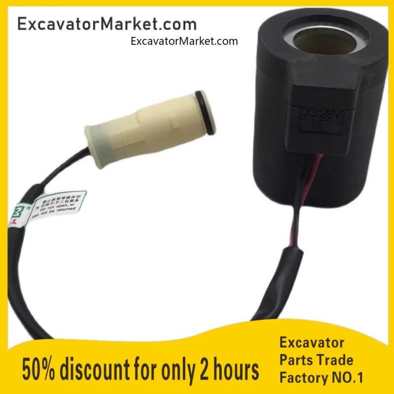 For Ec210b Ec240b  Excavator Solenoid Valve Coil 14527267 Excavator Accessories