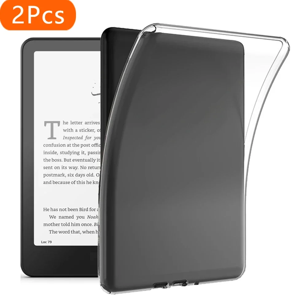 Прозрачный чехол из ТПУ для Kindle Paperwhite 2024, 7 дюймов, 12, 2021, 6,8 дюйма, 11-го поколения, для 6,8-дюймового устройства, мягкая задняя крышка