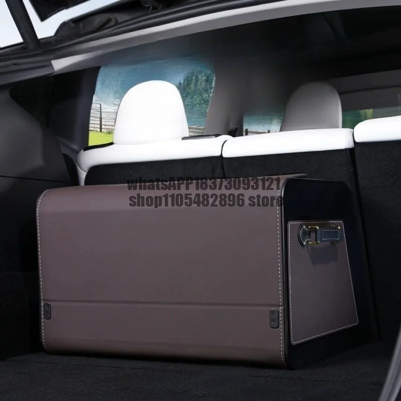 High-end car storage box storage large capacity tail box sorting sundries multi-function box