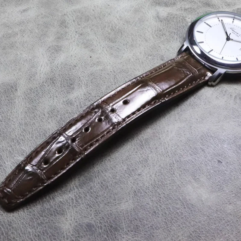 bracelet-en-peau-de-crocodile-fait-a-la-main-bracelets-de-montre-en-cuir-veritable-haut-de-gamme-produit-de-ceinture-d'alligator-bracelet-de-bracelet-20mm-22mm