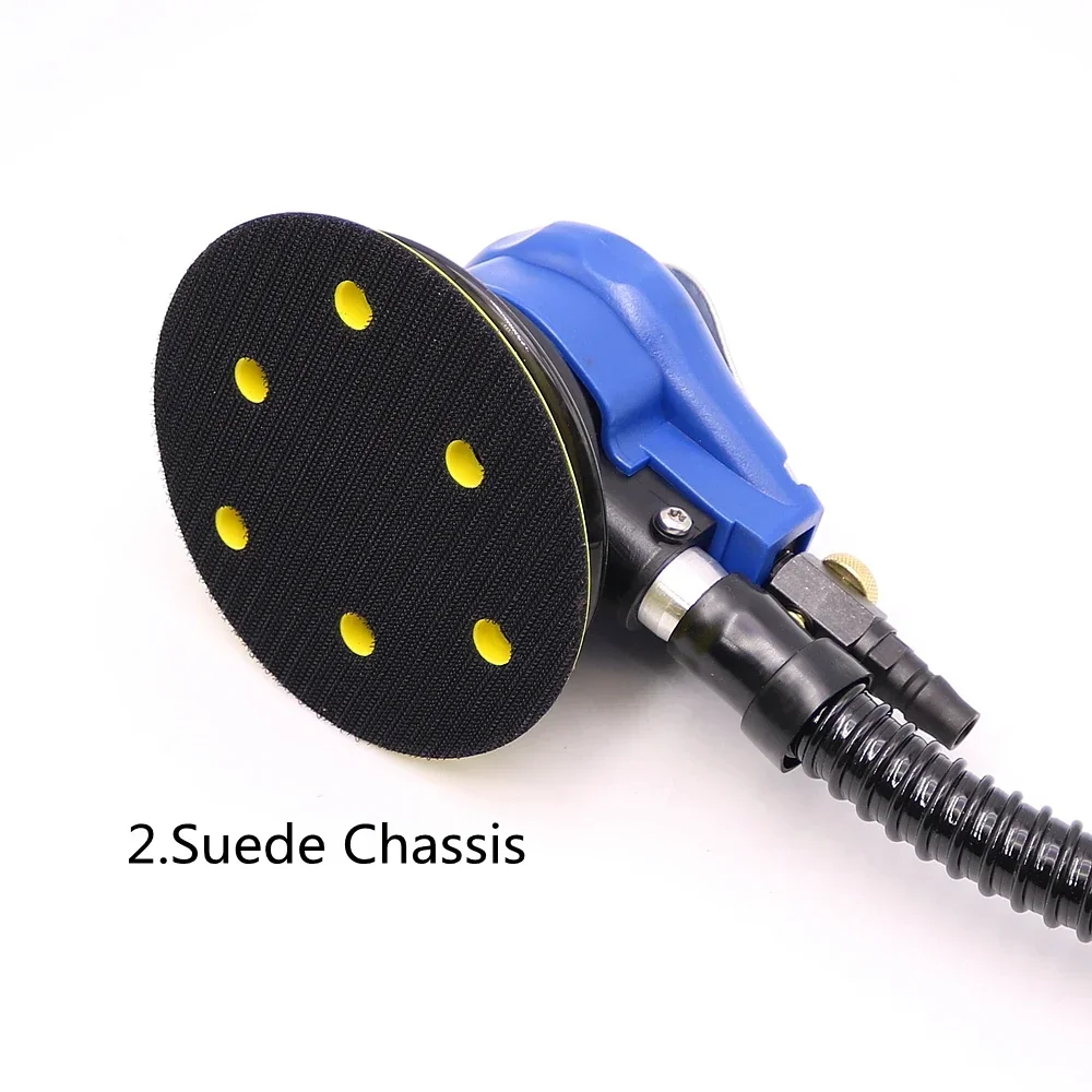 

5'' Air Sander Grinder Pneumatic Polisher Vacuum Cleaner Tool with Exhaust Pipe
