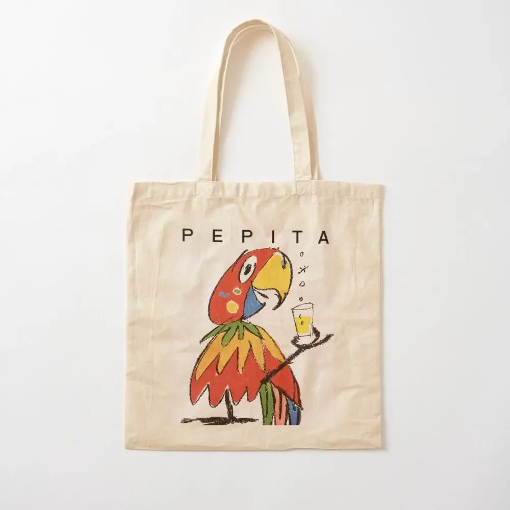 PEPITA The Best Grapefruit Drink Vintage Swiss Poster Tote Bag reusable shopping bag Canvas stote bag tote women