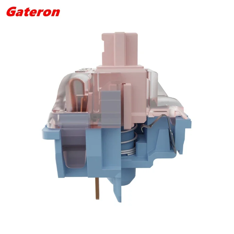 Gateron Melodic Switches Clicky Tactile 60g MX Switch Mechanical Keyboard Factory Lubed PC PA66 POM Long Spring Dual Rail Click