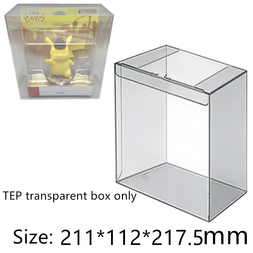 Transparent Box Protector For amiibo Detective Pikachu Collect Boxes PET Storage Game Shell Clear Display Case