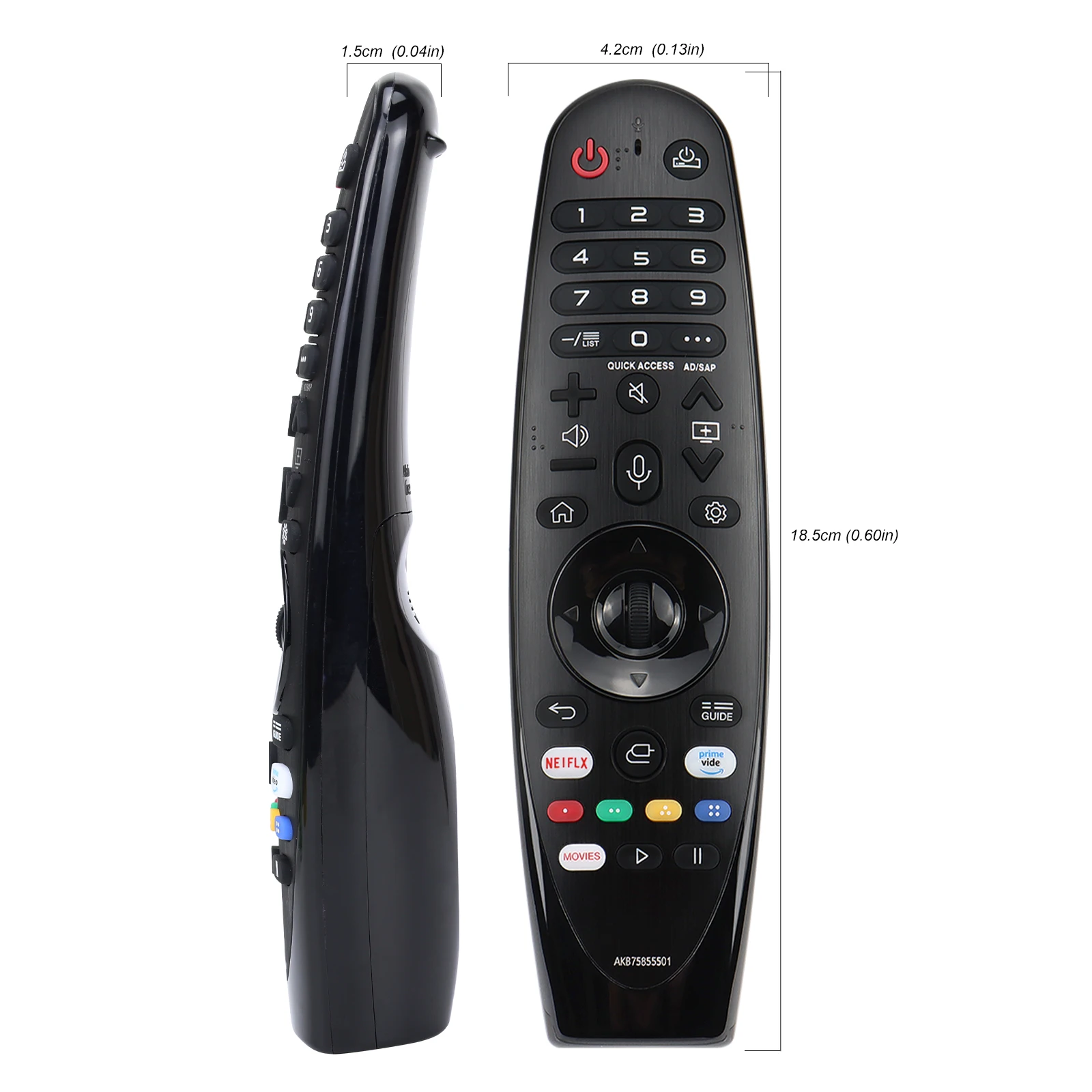 Replacement Magic Remote Control AKB75855501 for Lg Smart TV compatible with Netflix hotkeys with Voice and Pointer Function
