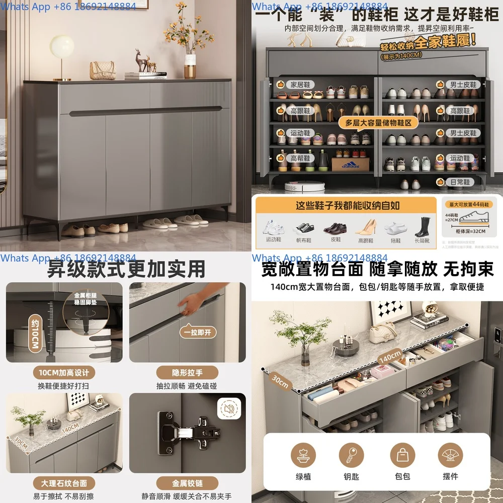 

Shoe Cabinet for Home Entryway 2025 New Indoor Storage Closet Wall Mounted Minimalist Hallway Bench Simple Design