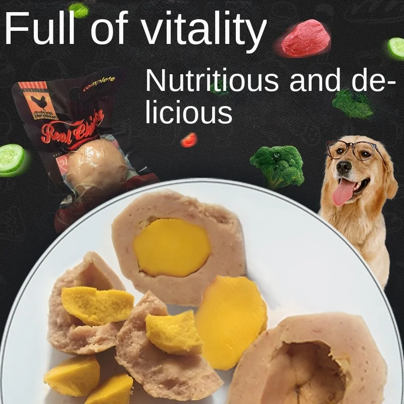 Pet Snacks Meat Eggs Cat Dog Snacks Nutritious Delicious Meat and Egg Training Rewards Interactive Snacks for Cats and Dogs