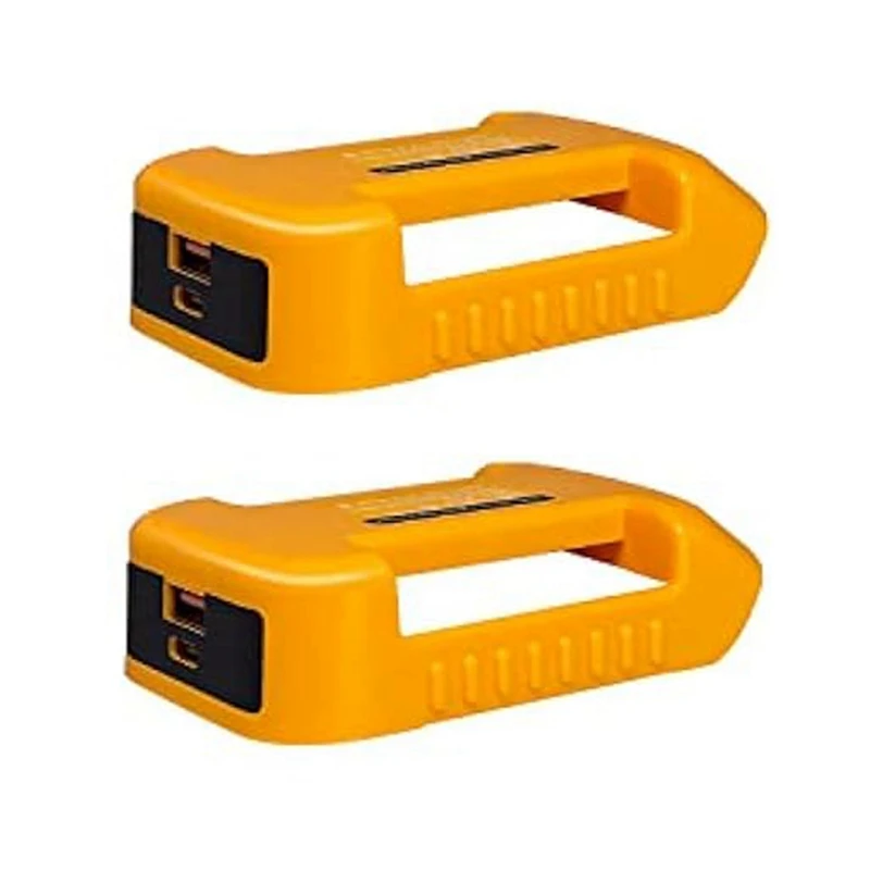 2Pack USB Charger Adapter For Dewalt 20V Battery With Fast Charging Power Wheel Adapter USB Charger (Adapter Only) Easy Install