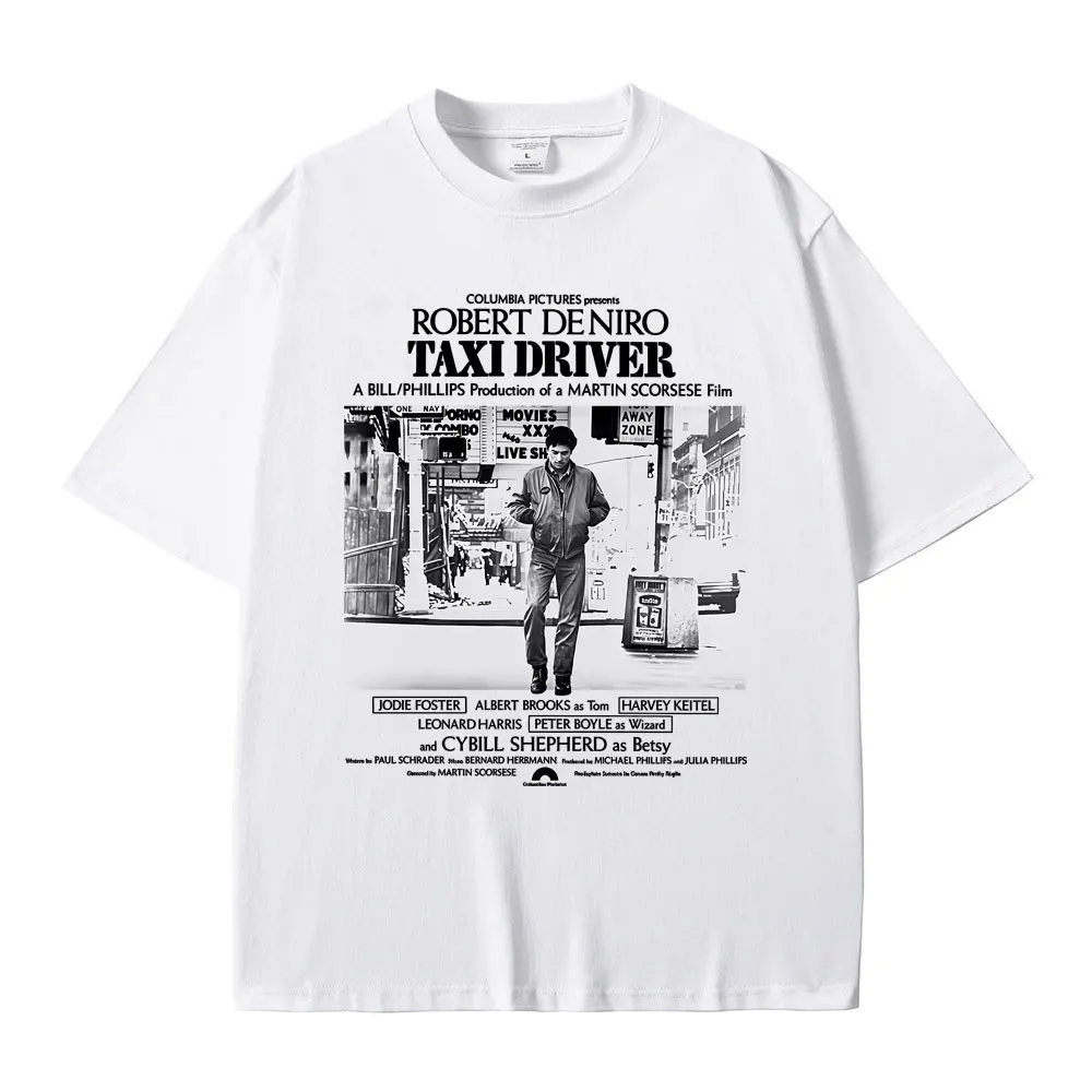 محدودة الكلاسيكية الرعب فيلم الإثارة سيارة أجرة سائق روبرت دي نيرو الجرافيك تي شيرت الرجال النساء عادية القطن خمر تي شيرت
