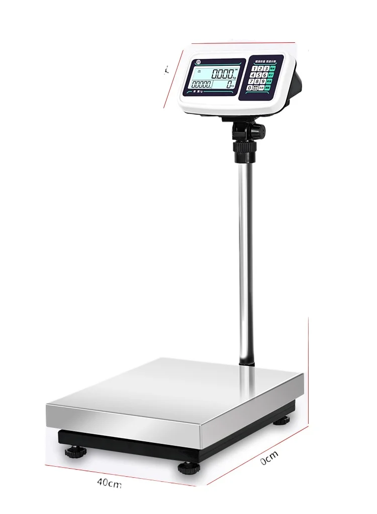 High-precision electronic scale stainless steel table scale floor scale 100kg accurate 1g