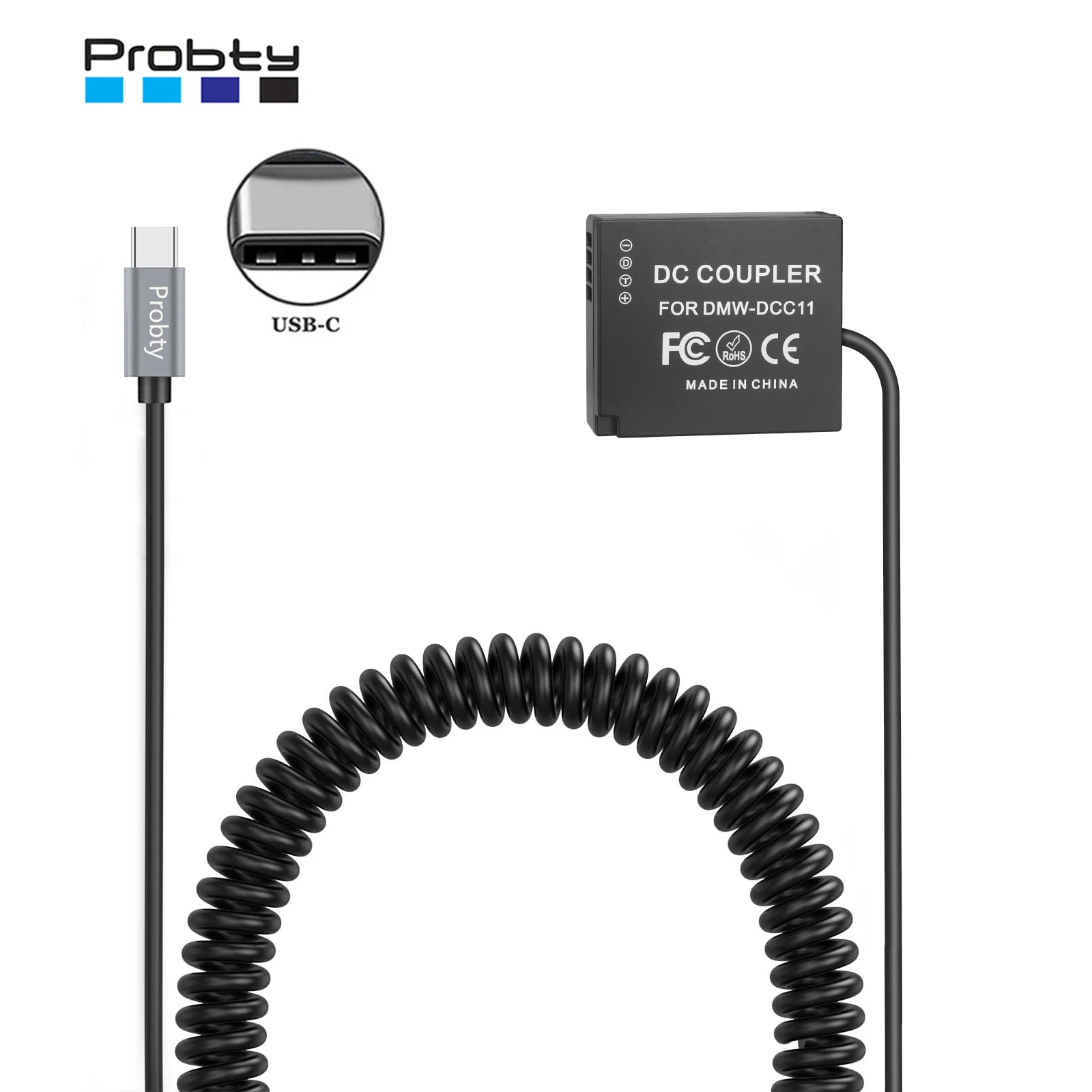 USB-C to DMW-DCC11 Dummy Battery For Panasonic Lumix GX7 GX8