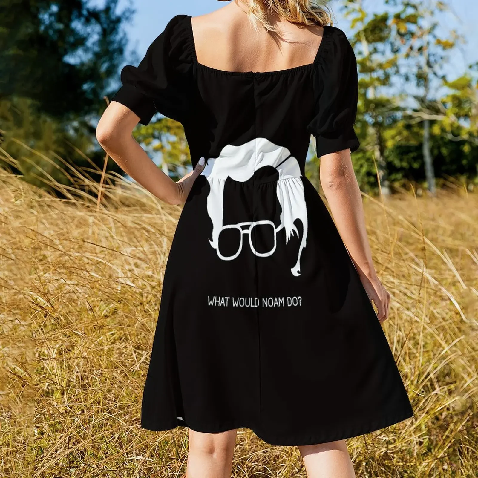 Noam Chomsky Klassisches T-Shirt-Kleid, langes Sommerkleid für Damen, Sommer-Overall, Partykleider für Damen