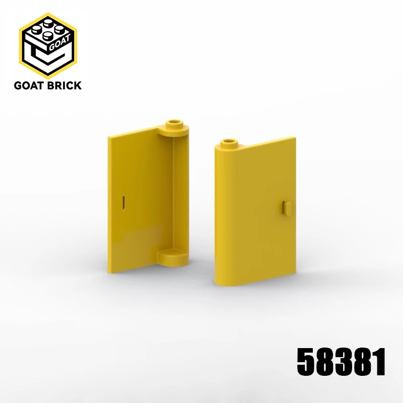 

10 шт. детали MOC 58381 двери 1x3x4 левые совместимые кирпичи DIY сборка строительных блоков частицы детская головоломка игрушка для мозга в подарок