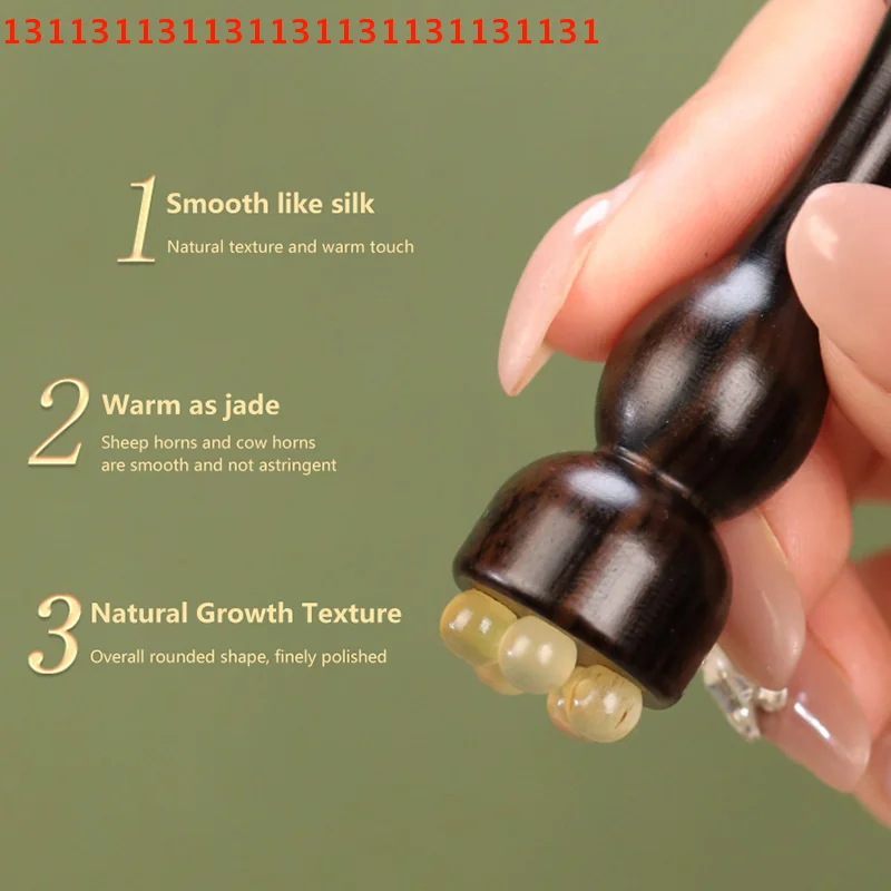 Herramienta de masaje Facial suave Gua Sha de sándalo, palo masajeador para el cuidado de la piel Facial con forma de semilla de loto para fisioterapia Facial