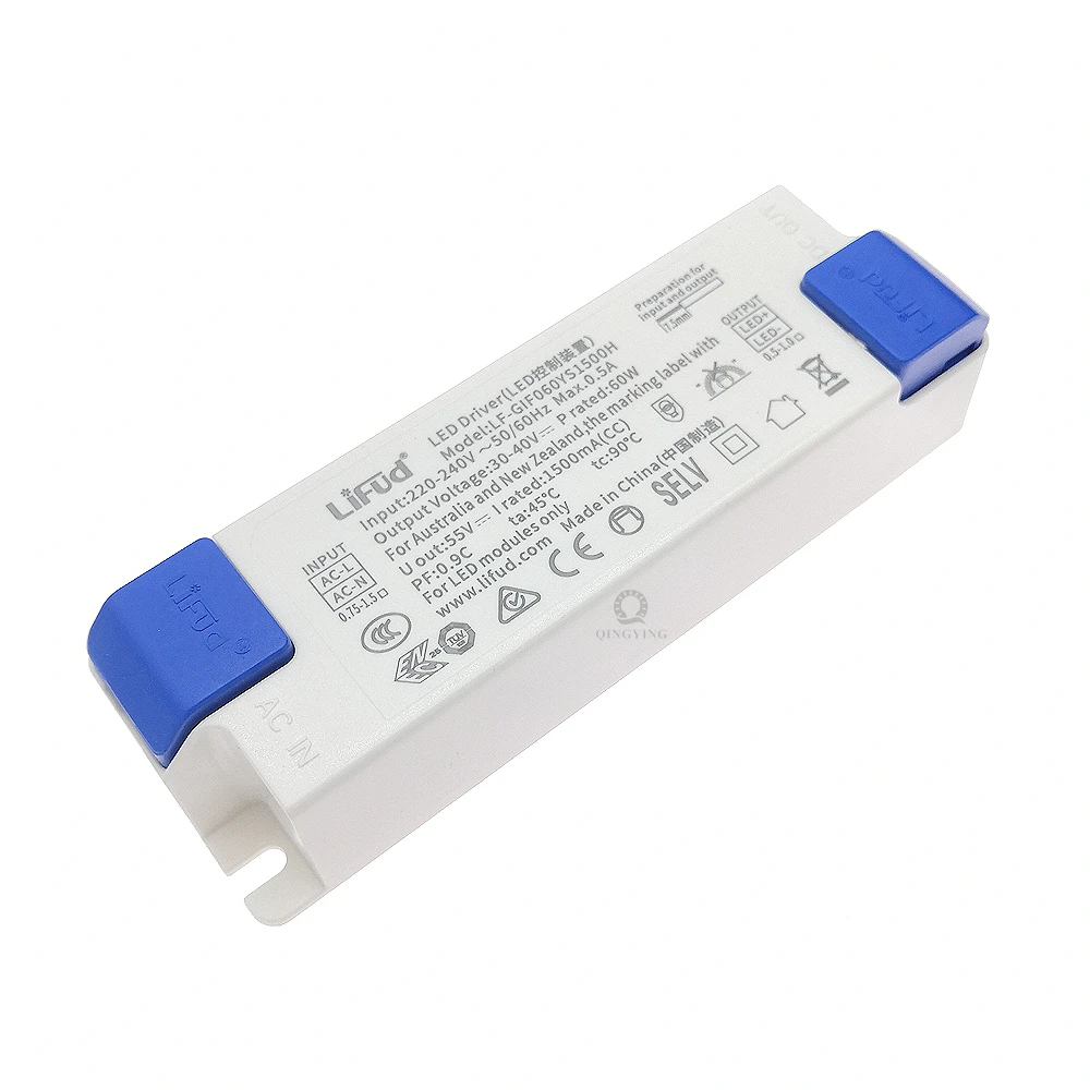 1pcs LiFud LED Driver YS YM Series LED Transformer Input 220V-240V Output 200mA 350mA 900mA 1000mA 1200mA 1400mA 1500mA