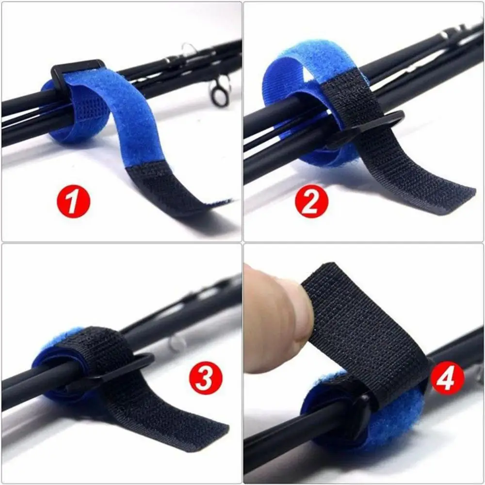 2.5*50cm Reusable Fastening Bike Tie Nylon Hook Durable Multil Purpose Self-Adhesive High Quality Strap Cable Ties