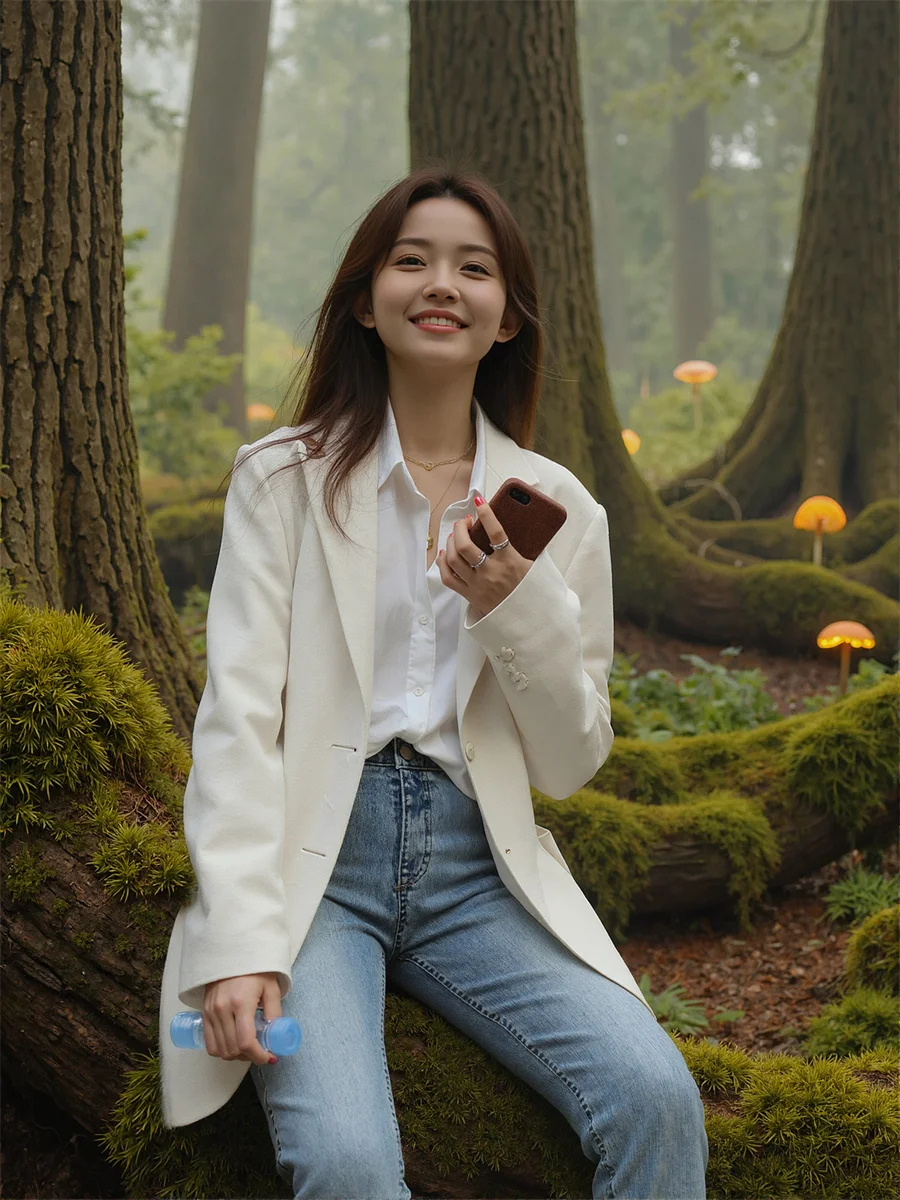 Blazer Damesjassen Zwart Wit Zak Chic Trendy Tops Formeel Zakelijk Revers Jassen Los Uitloper Ol Woon-werkverkeer Ontwerp Plus