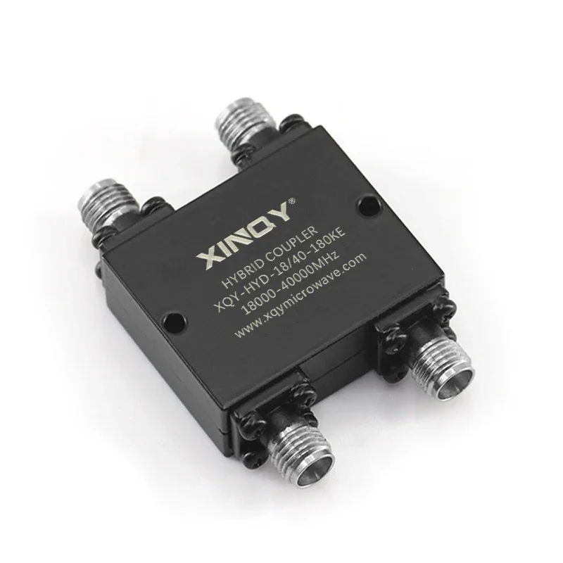 ตัวรวมสัญญาณไฮบริด XINQY 2 เข้า 2 ออก 18000~40000 เมกะเฮิรตซ์ ขั้วต่อ 2.92 มม.-ตัวเมีย 50 โอห์ม ตัวเชื่อมต่อไฮบริด 180/90 องศา