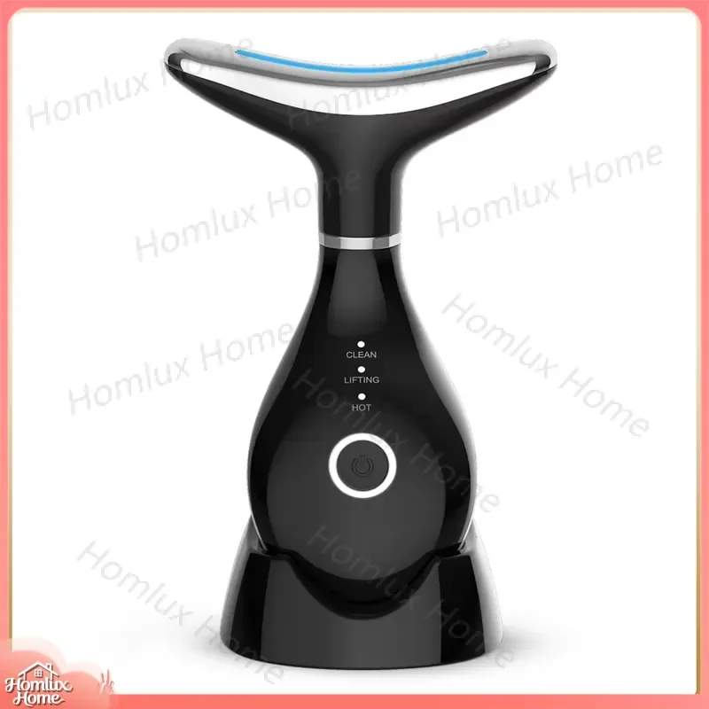 Facial Beauty Device for Face Neck Eyes Skin Tightening Wrinkle Reduction LED Therapy Dolphin Tail Multifunctional
