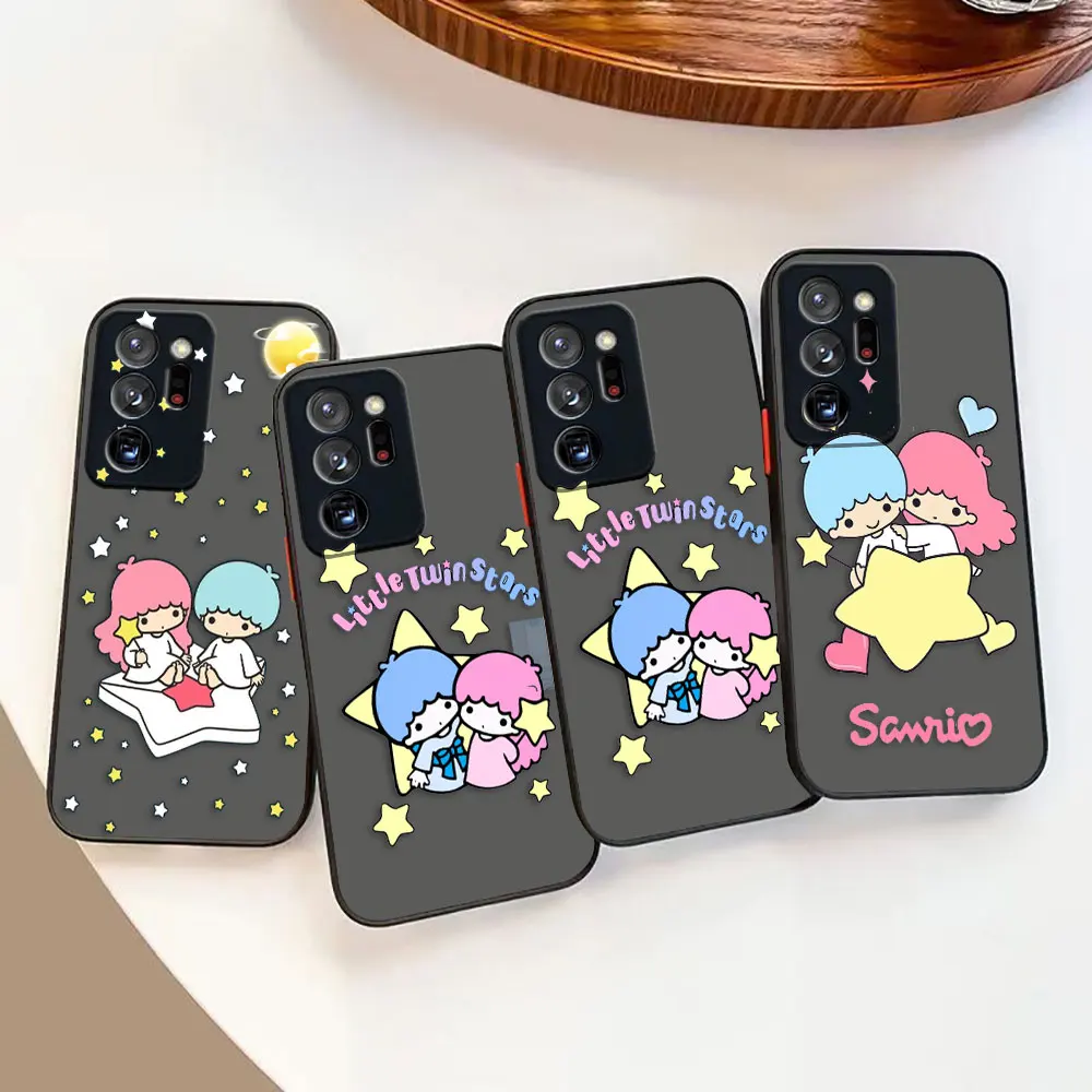 Matte Phone Case for Samsung NOTE 20 10 9 8 A13 A12 A10 A11 7 A05 A04E A04 5G ULTRA Plus Case Japanese S-Sanrio Little Twin Star