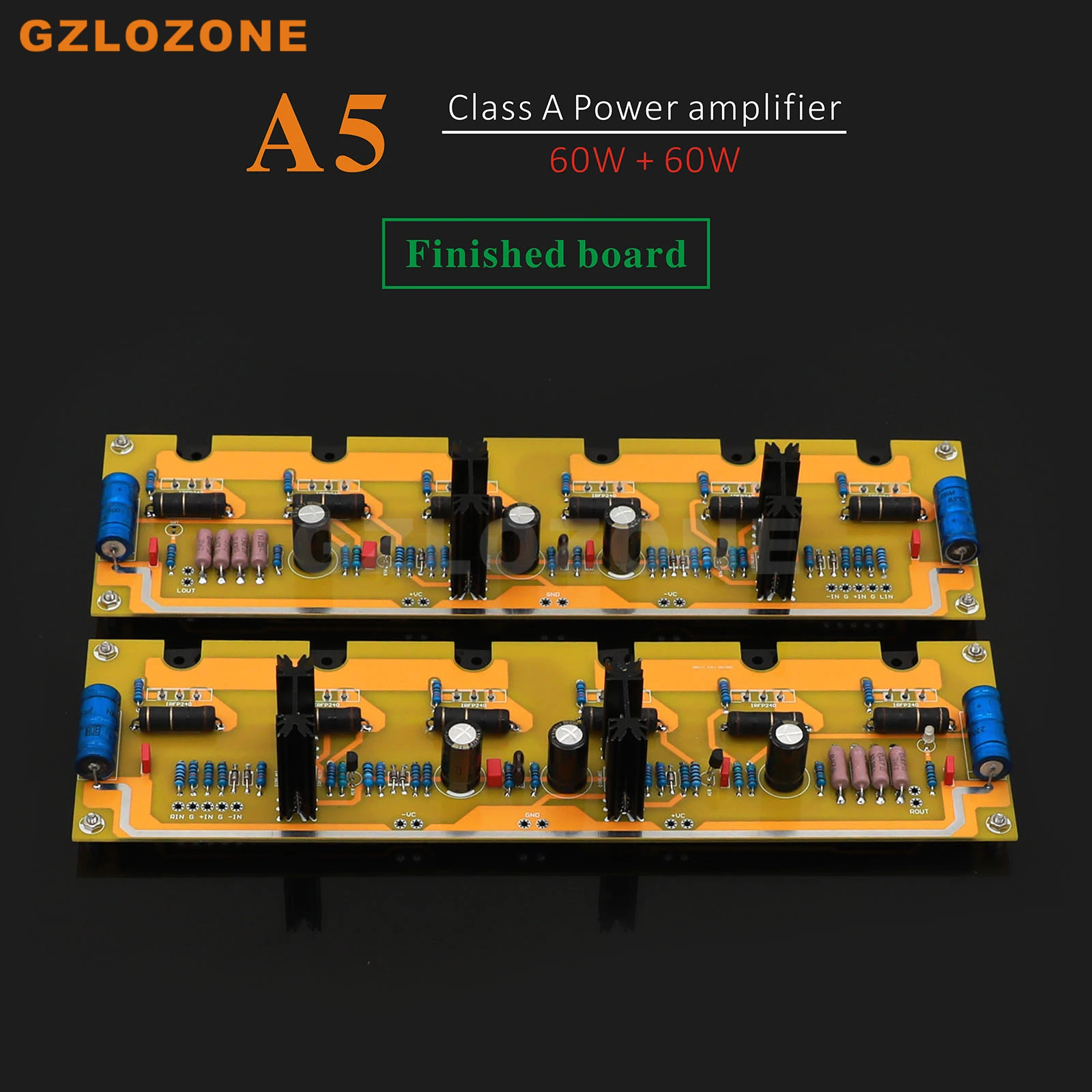 

2CH HI-END PASS A5 Audiophile FET PASS Aleph-5 Pure Class A Power Amplifier DIY Kit/Finished board 60W+60W 8 ohm