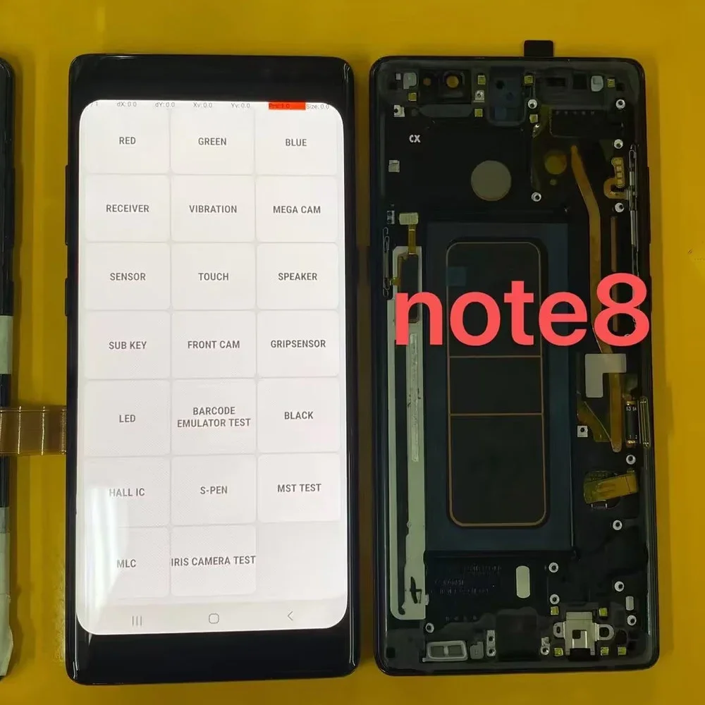 Super OLED Note8 SM-N950A N950U LCD Touch Screen LCD For Samsung Galaxy Note 8 N950 Display 100% Working With Frame Tested A+