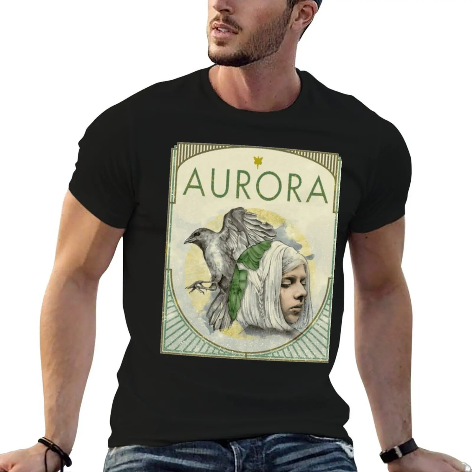 Aurora Aksnes Greenbird. T-Shirt fashion shirts tees t shirts for men cotton