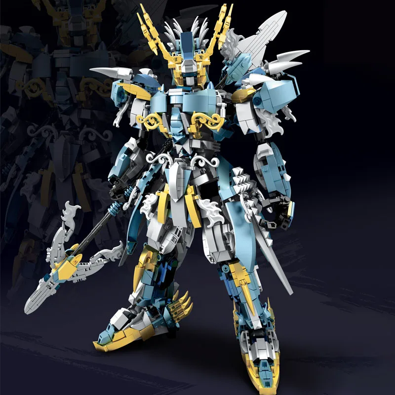 

MOC Mech Series Building Blocks Toys Set City Ancient China Hero Warrior Mecha Robot DIY Mini Bricks Model Toy for Kids Boy Gift
