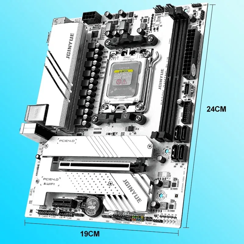 B650 Diy Gaming Computer Motherboard Kit R5 7600X R5 9600X CPU And 2*16GB 6000Mhz DDR5 RAM Support SATA3.0 B650M GAMING PLUS view 6