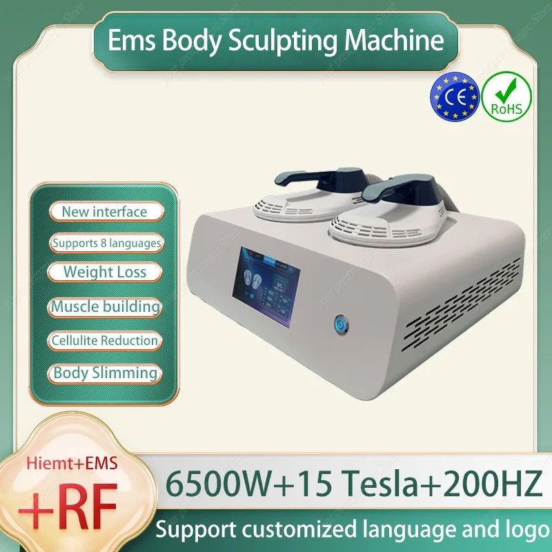 

2024 New Upgrade Emszero 15 Tesla 6500w 200HZ EMS Body Sculpting Machine Hi-emt muscle build Weight Loss body contouring machine