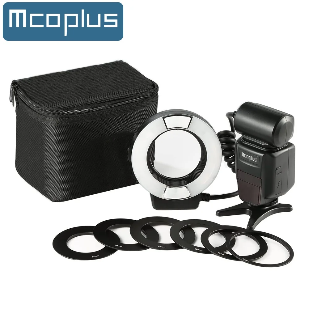 

Mcoplus MCO-14EXT-N TTL LED Macro Ring Flash Speedlite for Nikon D7100 D750 D850 D7200 D500 D810 D7500 D5600 D3400 D5600 D5300