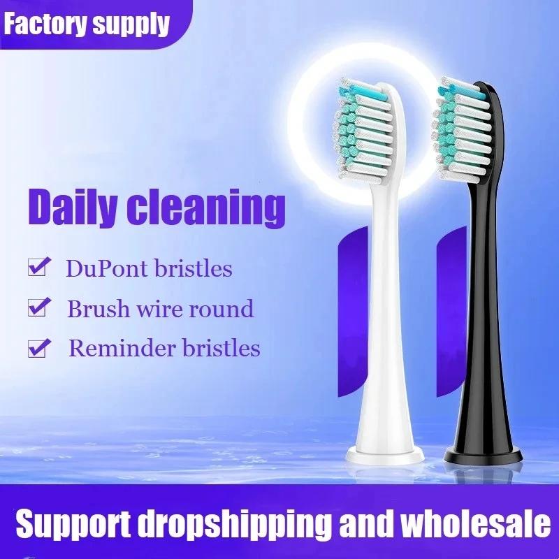 4 pcs 6014 Replacement Brush Heads For Philixx  3 /6 /9 Series Electric Toothbrush Soft Dupont Bristles Nozzles Oral Care