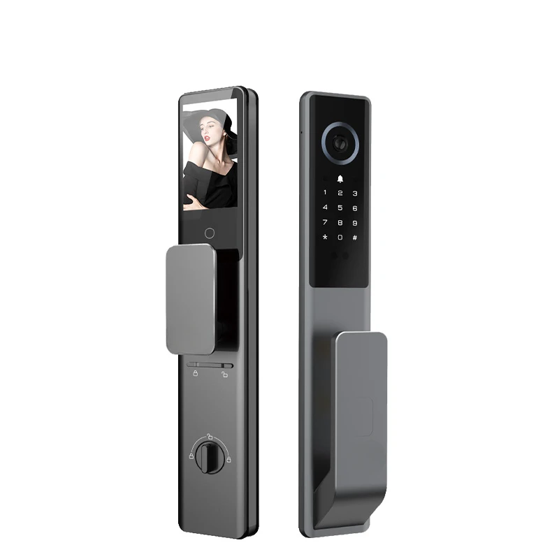 Fully Automatic Video Intercom Face Recognition Smart Door Lock With Camera Digital Keyless Smart Lock