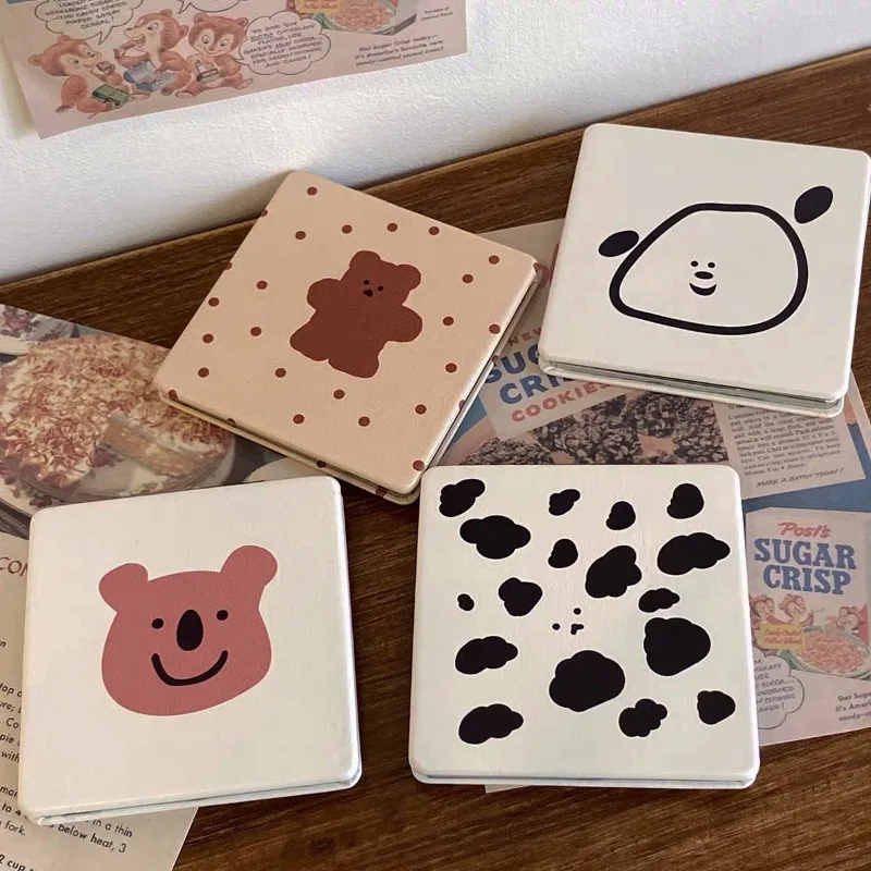 

Magnified Foldable Mirror Sticker Makeup Decal Creative Small Mirrors Kawaii Design Espelho Decorativo House Accessories