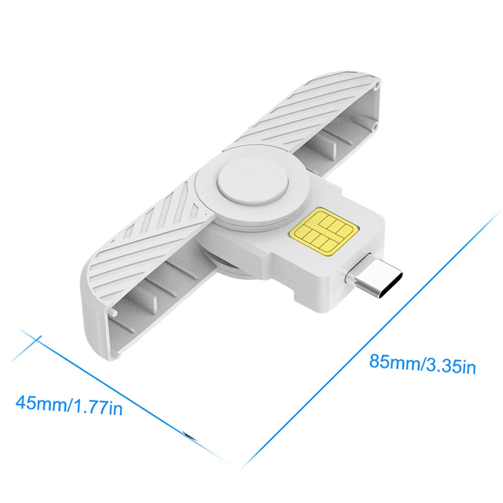 Leitor de visto de cartão ATM tipo CAC de acesso comum USB portátil para segurança de certificado digital para identificação governamental ActivClient AKO