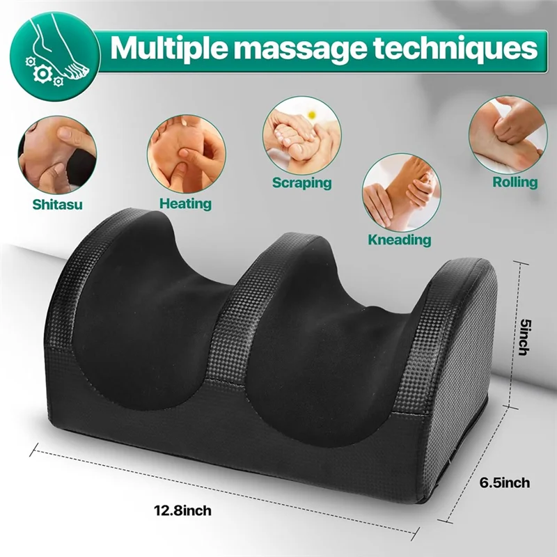 【PLAISIR】 Masseur de pieds, machine de massage des pieds avec rouleau de massage, conception ouverte pour un respirant et propre et un soulagement de la douleur, relaxation